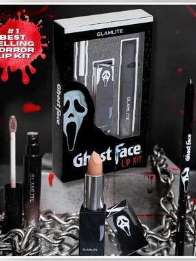 Glamlite x GHOSTFACE NUDE LIP KIT - BNIB!